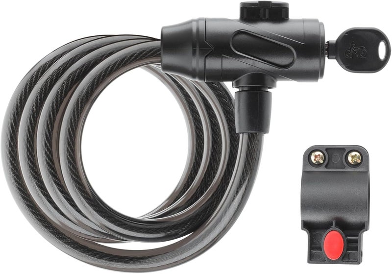 GOTRAX LockGuard Scooter Locks, 4 Feet Bike Locks Cable, Heavy Duty Anti Theft Bicycle Lock with Mounting Bracket and 2 Keys, Cable Lock Suitable for Scooters and Bikes (Key Lock) - Image 1